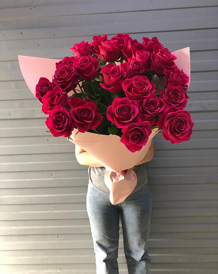 25 роз голландия с доставкой по Алматы