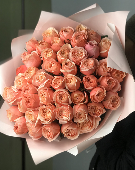 Bouquet of Monobouquet of 51 Kahala roses flowers delivered to Astana