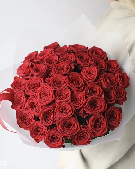 Bouquet of Bouquet of red roses (39) flowers delivered to Shymkent