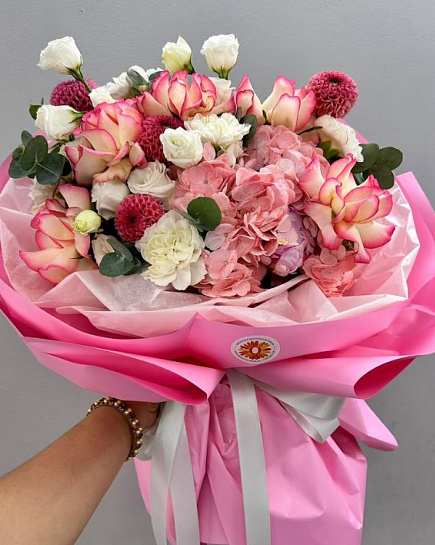 Прекрасный Евро букет цветов в Алматы  с доставкой по Алматы