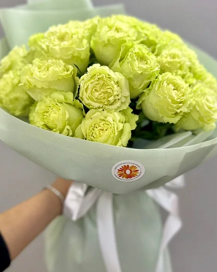 Букет из 25 Голландских желтых роз с доставкой по Алматы