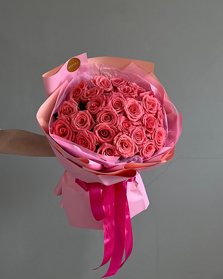 Букет из 25 роз  с доставкой по Астане