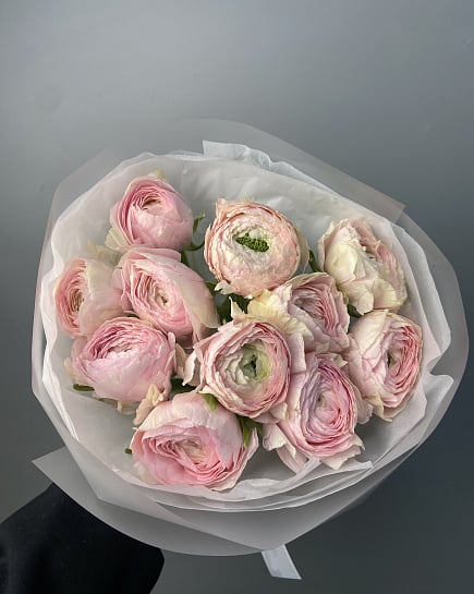 Ранунклюсы в букете 11 шт с доставкой по Астане