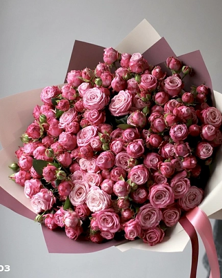 Bouquet of Bouquet of spray peony roses Bombastic (29) flowers delivered to Shymkent