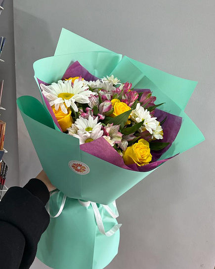 Bouquet of spring rapture flowers delivered to Almaty