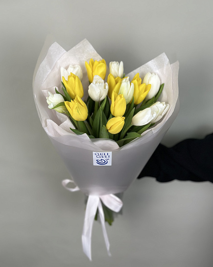 White-yellow mix 15 with delivery to Astana