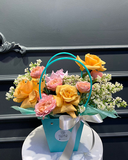 Bouquet of Stylish bag flowers delivered to Astana
