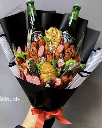 Assorted men's bouquet with delivery to Astana