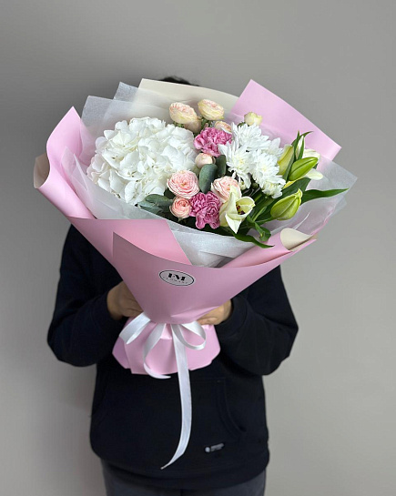 Bouquet of Bouquet with hydrangea flowers delivered to Astana