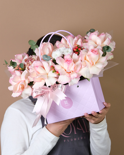 Flower bag No. 2 with delivery to Astana