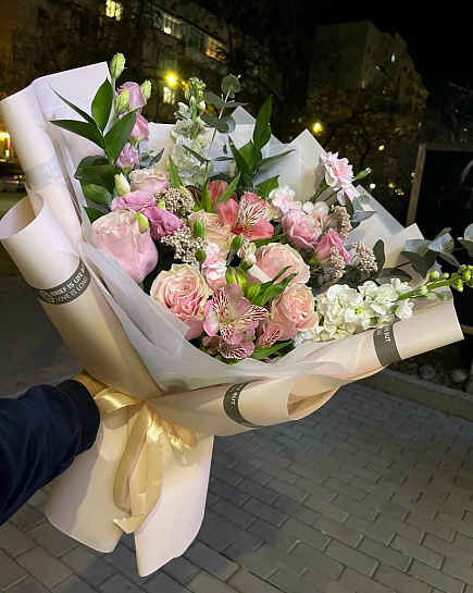Bouquet of evening breeze flowers delivered to Almaty