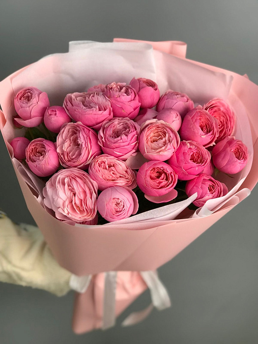 Silva pink букетик из пионовидных розочек Silva pink букетик из пионовидных розочек