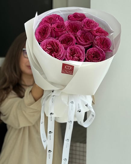 Моно букет из роз London Bell с доставкой по Астане