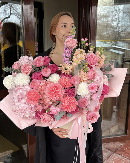 Bouquet of Flamingo flowers delivered to Almaty