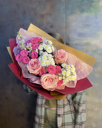 Bouquet of Pink tenderness flowers delivered to Petropavlovsk