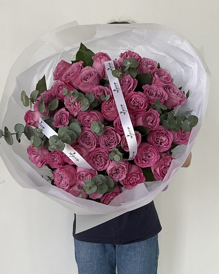 Bouquet of Purple Heart flowers delivered to Astana