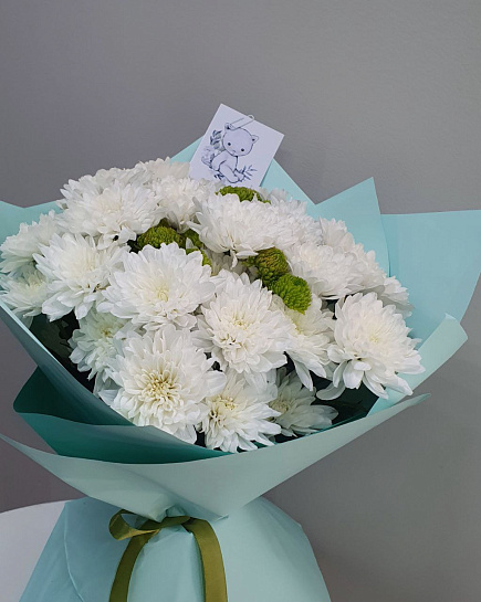 Bouquet of Bouquet of chrysanthemums flowers delivered to Astana
