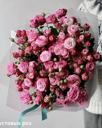 Bouquet of Bouquet of spray peony roses Bombastic (39) flowers delivered to Shymkent
