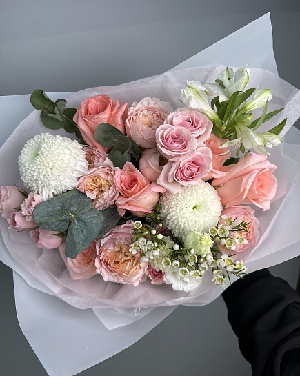 Assembled bouquet with delivery to Astana