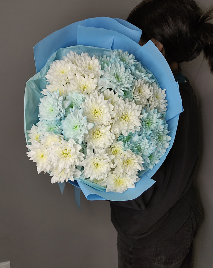 Bouquet of gentle cloud flowers delivered to Pavlodar