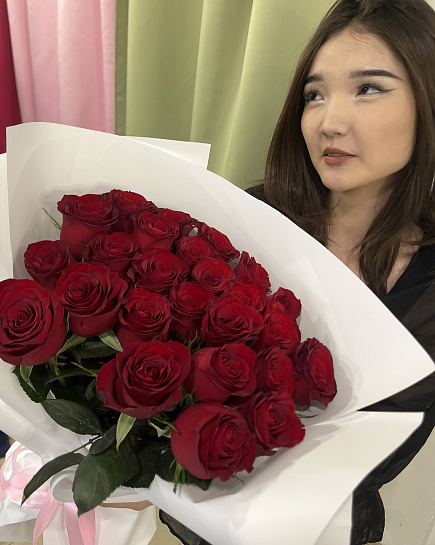 Assembled bouquet with delivery to Astana
