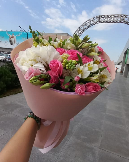 Bouquet of Magic Surprise flowers delivered to Almaty