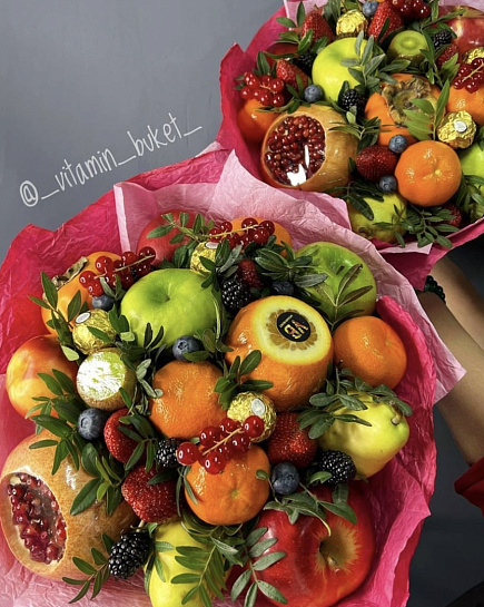 Bouquet of fruit mix flowers delivered to Astana