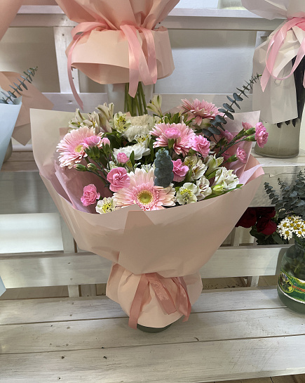 Assembled bouquet with delivery to Astana
