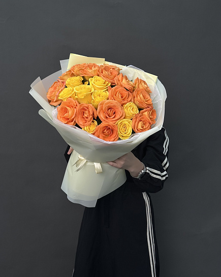 Bouquet of Summer (shade to taste of the florist) flowers delivered to Astana
