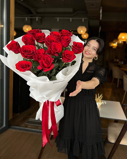 Bouquet of Bouquet of 15 meters (90-100cm) flowers delivered to Astana