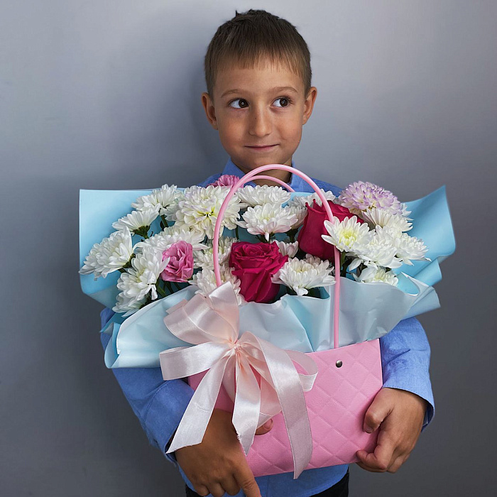 Flowers in a bag