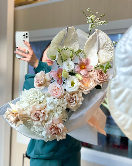 Bouquet of Spring tenderness flowers delivered to Astana