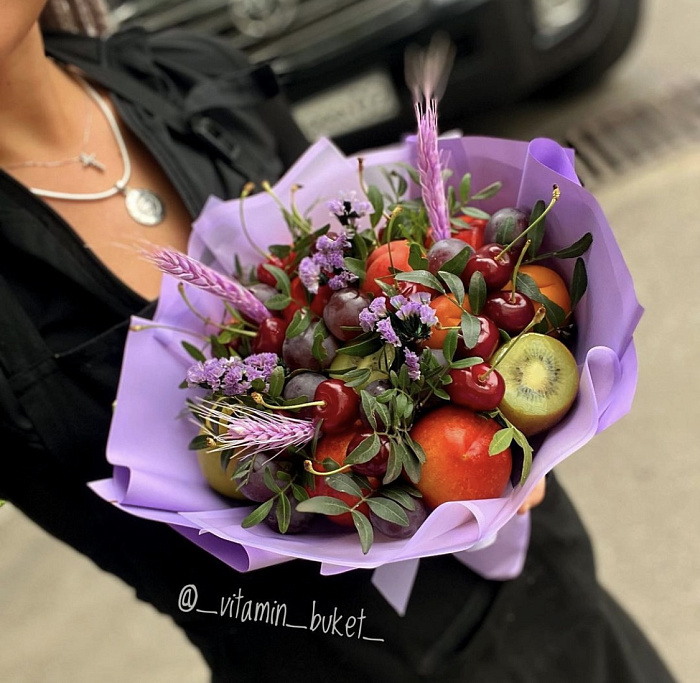 Lilac fruit bouquet