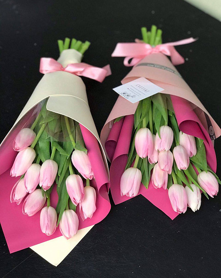 Букет из розовых тюльпанов с доставкой по Павлодаре