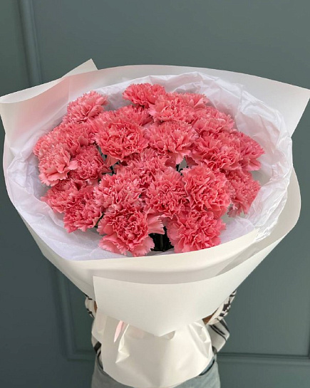 Bouquet of Dianthus 25 pcs flowers delivered to Astana