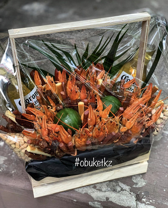 Crayfish in a basket