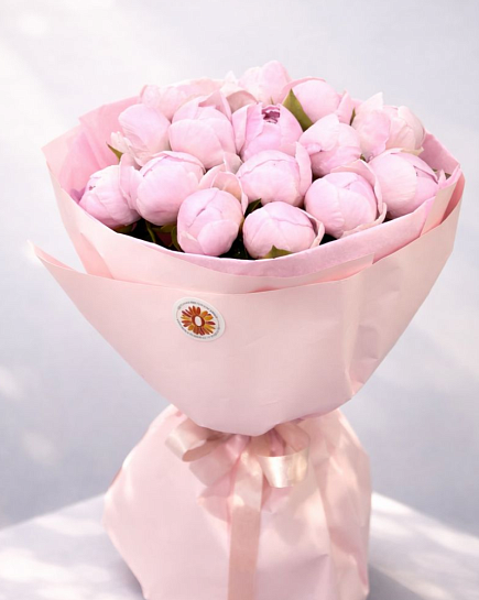 Розовое облако из пионов with delivery to Almaty