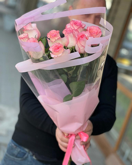 Букет из розовых роз с доставкой по Алматы