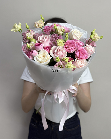 Bouquet of Openwork garden flowers delivered to Astana