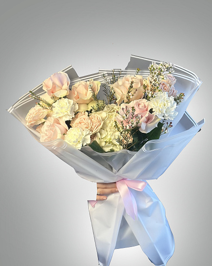 Bouquet of With a hint flowers delivered to Almaty