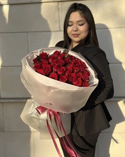 35 roses with delivery to Karaganda