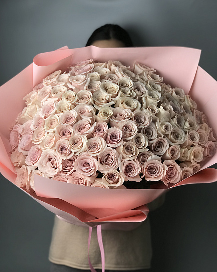 Bouquet of Mono QUICKSAND 101 pcs flowers delivered to Astana