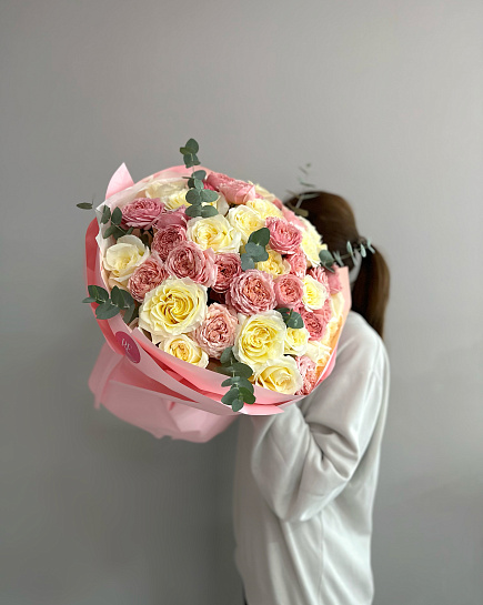Bouquet of Eurobouquet flowers delivered to Shymkent