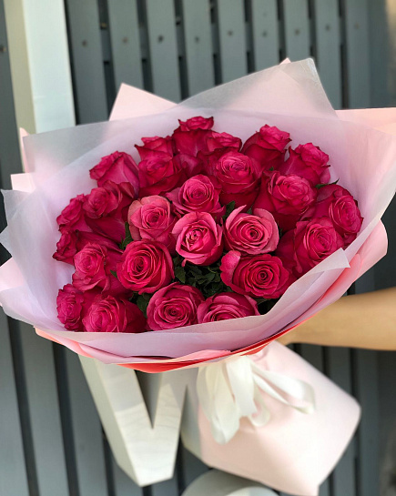 Bouquet with roses with delivery to Almaty