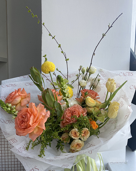 Assembled bouquet with delivery to Astana