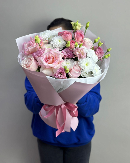 Bouquet of Bouquet with openwork eustoma flowers delivered to Astana