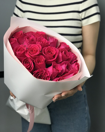 Монобукет Парфюмные розы с доставкой по Астане