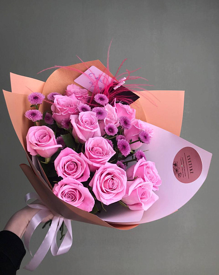 Bouquet of Purple vibe flowers delivered to Astana