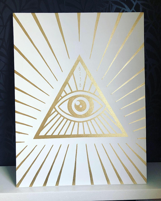 Painting All-Seeing Eye