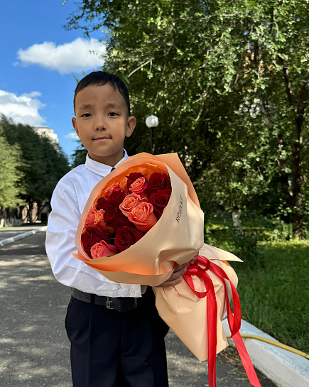 Bouquet of Mix of roses flowers delivered to Astana